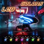 DEERC DE23 Remote Control Helicopter, RC Helicopters with 7 Colors Light, 2 Modular Battery for 24 Min Play, Altitude Hold, One Key take Off/Landing, 2.4GHz Aircraft Indoor Flying Toy for Boys Girls