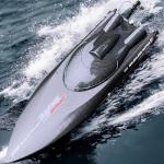 Ssccgym RTR 25.5Inches FT011 Large Remote Control Brushless Boat RC Speed Watercraft 2.4G 4WD 55KM/H for Hobby Adult (2-Batteries)