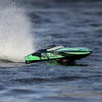 Pro Boat RC Impulse 32" Brushless Deep-V RTR Battery and Charger Not Included with Smart Black/Green PRB08037T1