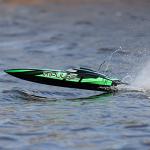 Pro Boat RC Impulse 32" Brushless Deep-V RTR Battery and Charger Not Included with Smart Black/Green PRB08037T1