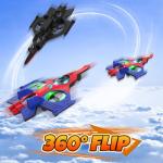 Motivekit Spider Mini Drone, Foam Remote Control Airplane for Kids, 2.4GHz RC Jet with LED Lights, 360° Stunt Flips and Rolls, Easy to Fly Toy Plane Gift for 8 9 10 12+ Year Old Boys Girls