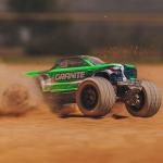 ARRMA RC Truck 1/18 Granite GROM MEGA 380 Brushed 4X4 Monster Truck RTR with Battery & Charger, Green, ARA2102T3