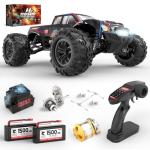 Hosim 1/10 RC Cars for Adults 62+KMH, Brushless Remote Control Car Fast, 2S Bettery RC Monster Trucks 4X4 Waterproof Off Road