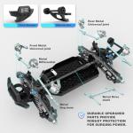 Hosim 1/10 RC Cars for Adults 62+KMH, Brushless Remote Control Car Fast, 2S Bettery RC Monster Trucks 4X4 Waterproof Off Road