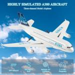 Remote Control Airplane,RC Plane Ready to Fly,RC Airplane Built in 3-Axis Gyroscope, 2.4Ghz 2 Channels Durable EPP Styrofoam RC Aircraft,Remote Control Plane for Kids Adults Beginner