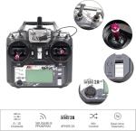 Alaohu FS-i6X RC Transmitter and Receiver FS-iA6B iBus 10 Channel or PWM 6CH 2.4GHz Fly AFHDS2A Sky Radio Control System for FPV Drone Multirotor, Fixed-Wing, RC Car, RC Boat (Mode-2)
