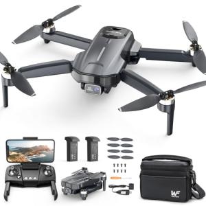 WeFone Drones with Camera for Adults 4k, WF31 GPS RC Drone FPV Foldable Quadcopter for Beginner with Brushless Motor, 5G Wi-Fi Transmission, Auto Return, Follow Me, Waypoints, 50 Min Flight Time