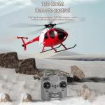 Hylukon C189 Remote Control Helicopter, 1:28 Scale MD500 Defender Military Helicopter, 2.4G 6CH RTF Brushless Motor Single Blade Flybarless Optical Flow Localization-1 Battery