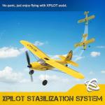 VOLANTEXRC RC Plane Trainer Sport Cub 3CH Remote Control Airplane with Prop Saver, 6-Axis Gyro Stabilizer & 3 Modes to Fly, Radio Controlled Aircraft RTF for Beginners, Kids and Adults (400mm,Yellow)