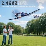 RCkuler Volantexrc Brushless RC Planes, F4U Corsair 4 Channel RTF RC Airplane Fighter, 6-Axis Gyro wiih 3 Flight Modes, One-Key Aerobatic, Wingspan 500mm Fuselage 396mm, Ideal Park Flyer