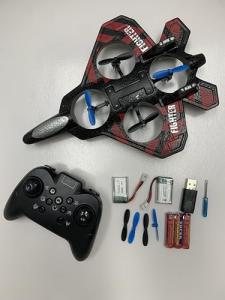 DvEBpWi RC Plane with LED Lights for Exciting Aerial Stunts Material Remote Control Airplane for Kids & Adults Versatile Performance RC Jet Fighter Jet Model Hobby RC Airplanes (red)