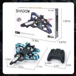 DvEBpWi RC Plane with LED Lights for Exciting Aerial Stunts Material Remote Control Airplane for Kids & Adults Versatile Performance RC Jet Fighter Jet Model Hobby RC Airplanes (red)