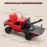 SVERTIBO 1/12 RC Crane Truck, MN-82T LC79 RTR RC Crawler, 4WD Off-Road Tow Car RTR 2.4GHz RC Pick-up Trail Truck for Adults Hobby Toys (Red)