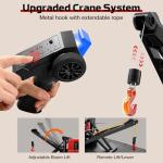 SVERTIBO 1/12 RC Crane Truck, MN-82T LC79 RTR RC Crawler, 4WD Off-Road Tow Car RTR 2.4GHz RC Pick-up Trail Truck for Adults Hobby Toys (Red)