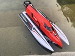 (Ready to Run) 2.4G Large Remote Control Speed Boat Fast Big Large RC Watercraft Full Function Run On Lake Pool for Beginners Adult Boys (SW-F1)
