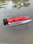 (Ready to Run) 2.4G Large Remote Control Speed Boat Fast Big Large RC Watercraft Full Function Run On Lake Pool for Beginners Adult Boys (SW-F1)