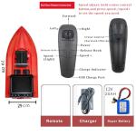 CRESEAPRODUCTS High Speed RC Fishing Bait Boat for Ocean Lake Fishing, 500M Range, 4.5KG Load, Cruise Control