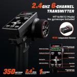 1/16 50MPH Brushless 4WD RC Truck,Upgradeable All-Terrain Remote Control Cars with 3S Battery,Waterproof Fast Off-Road RC Truggy for Adults,Suitable as Gift for Snow/Sand Adventures-Gradient Red