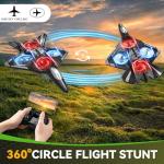 4DRC V31 RC Plane with Camera, Foam Remote Control Drones with Camera for Kids Adults 8-12 12-16, Remote Control Airplane Fighter Jet with Light, 360° Flip Fighter Jet Toy