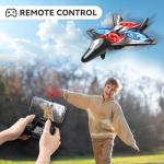4DRC V31 RC Plane with Camera, Foam Remote Control Drones with Camera for Kids Adults 8-12 12-16, Remote Control Airplane Fighter Jet with Light, 360° Flip Fighter Jet Toy