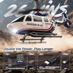 DEERC RC Helicopter,Military Rescue Remote Control Helicopter for Kids & Adults,Toys Helicopter with Altitude Hold, One Key take Off/Landing, LED Light, Low Battery Reminder, Gift for Boys Ages 8-12