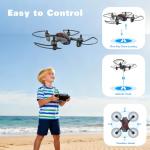 Drone with Camera 1080P HD, Remote Control Mini Drones for Kids and Adults, RC Quadcopter with One-Key Takeoff/Landing, Altitude Hold, 3D Flip, Gesture Selfie, 2 Batteries Drone for Boys and Beginners