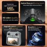 RC Drone with Camera, Follow Mode Auto Flight, Mini Foldable Quadcopter, Full Protective Mesh Propeller Guards, Crash-Resistant, Adjustable Speed, One-Key Takeoff/Landing, Remote Control Airplane UAV