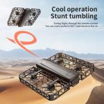 RC Drone with Camera, Follow Mode Auto Flight, Mini Foldable Quadcopter, Full Protective Mesh Propeller Guards, Crash-Resistant, Adjustable Speed, One-Key Takeoff/Landing, Remote Control Airplane UAV