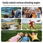 RC Drone with Camera, Follow Mode Auto Flight, Mini Foldable Quadcopter, Full Protective Mesh Propeller Guards, Crash-Resistant, Adjustable Speed, One-Key Takeoff/Landing, Remote Control Airplane UAV