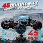 BBLD Remote Control Car - 1/18 Scale RC Cars for Adults & Kids, IPX4 Waterproof 40KM/H 4X4 Off Road Truck, 2.4GHz Remote Control, 4WD All Terrain Vehicle with 2 Batteries (Red)