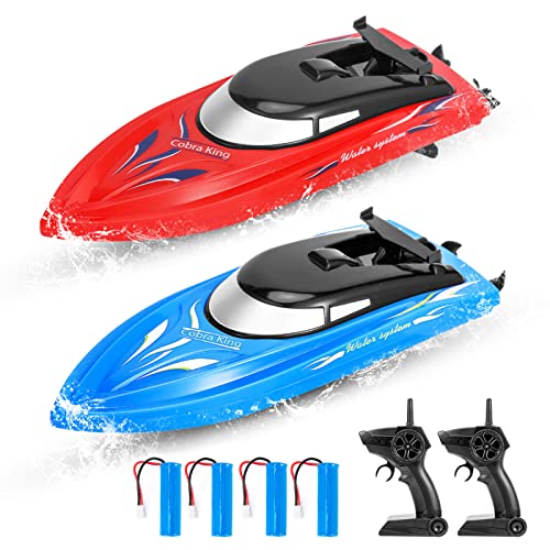 2 Pack RC Boats for Pools and Lakes