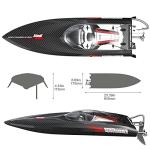 Cheerwing 25" Brushless RC Boat for Adults, 30+MPH Fast Remote Control Boat for Lakes and Pools