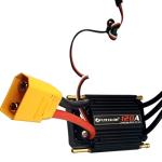 FLYCOLOR 120A Waterproof Brushless ESC Electronic Speed Controller with 5.5V/5A BEC and XT90 4.0mm Banana Head Connector for Model Ship RC Boat