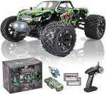 sanherb 1:18 Scale All Terrain RC Cars, 40 KPH High Speed 4WD Electric Vehicle with 2.4 GHz Remote Control, 4X4 Waterproof Off-Road Truck with Two Rechargeable Batteries