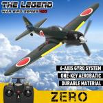 VOLANTEXRC RC Plane for Beginners, 4CH WWII RC Airplane A6M Zero with Aileron, 2.4Ghz Remote Control Plane with Xpilot Self Righting & One Key Aerobatic, Gifts for Adults (761-15 RTF)