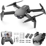 NEHEME Drones for Kids with Camera - Remote Control Helicopter Toys Gifts for Boys Girls, 1080P HD FPV RC Quadcopter for Adults, One Key Start/Land, Altitude Hold, Gravity Control, 2 Batteries, Black