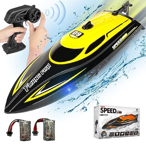 High-Speed Remote Control Yellow RC Boats