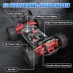 Scientoy 1/16 RC Cars 45 KPH, 4WD All Terrain High Speed Remote Control Car, Offroad RC Truck with 2 Rechargeable Batteries, 60 Mins Runtime, 2.4GHz Fast RC Cars for Adults, Kids and Boys Gifts