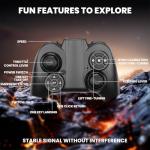 BotZilla RC Helicopter, Remote Control Helicopter for Kids & Adults, 7+1 LED Light Modes, Altitude Hold, One-Key Start/Land and Auto Hover, Remote Control Toy for Ages 8+ Boys Girls