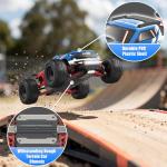 Scientoy 1/16 RC Cars 45 KPH, 4WD All Terrain High Speed Remote Control Car, Offroad RC Truck with 2 Rechargeable Batteries, 60 Mins Runtime, 2.4GHz Fast RC Cars for Adults, Kids and Boys Gifts