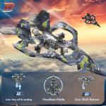 BEZGAR HQ057X RC Fighter Airplane丨Mini Drone Remote Control Jet Plane Stunt Drone for Adults & Kids Toy with Light Gift for Kids Beginner Blue