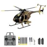 Dodoore Remote Control Helicopter, C189 MD500 RC Helicopter Model, 1/28 Scale 4CH Single-Rotor Helicopters with 6-Axis Gyro and Brushless Motor, 2.4GHz RC Aircraft for Adults, 2 Batteries (Camouflage)