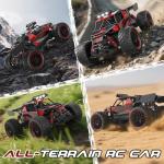 Scientoy 1:14 Remote Control Car, 30+KM/H High Speed All Terrain RC Cars for Boys Age 8-12, 2.4 GHz Off-Road RC Truck, Ideal Gifts for Adults Kids with 2 Rechargeable Batteries