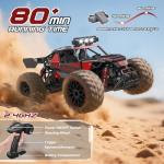 Scientoy 1:14 Remote Control Car, 30+KM/H High Speed All Terrain RC Cars for Boys Age 8-12, 2.4 GHz Off-Road RC Truck, Ideal Gifts for Adults Kids with 2 Rechargeable Batteries