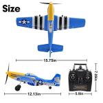 ANTSIR Remote Control Airplane P51 Mustang, 4 Channel RC Plane with 6-Axis Gyro, WW2 Warbird Aerobatic Fighter Glider Park Flyer Gift for Adults & Kids Age 12+