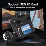 Toladrone Brushless Motor Drone with LCD Screen Remote Control Drone for Beginners Drones with Camera Foldable RC Quadcopter for Adults TD12LCD