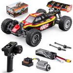 DIKAVEY 1/12 Brushless RC Cars for Adults,Remote Control Car for Fast Max 50 MPH 4X4 High Speed Racing RC Buggy with 3S 2200 mAh Battery,Fast Off-Road RC Truck, Suitable as Giftfor Beginner-Red