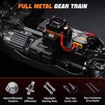 DIKAVEY 1/12 Brushless RC Cars for Adults,Remote Control Car for Fast Max 50 MPH 4X4 High Speed Racing RC Buggy with 3S 2200 mAh Battery,Fast Off-Road RC Truck, Suitable as Giftfor Beginner-Red