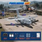 AIGIMU RC Airplane, RC Plane Ready to Fly, 2CH C-17 Remote Control Airplane with 6-axis Gyro Stabilizer Globemaster III Military Transport Aircraft for Beginners Boys Kids Adults