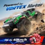 JM Racing 1:12 Fast RC Cars 40KPH 4WD Remote Control Desert Truck, All Terrain Off-Road Monster Truck W/Rechargeable Battery, Waterproof RTR Racing Car W/LED Lights & Spare Tire for Adults Boy & Kid